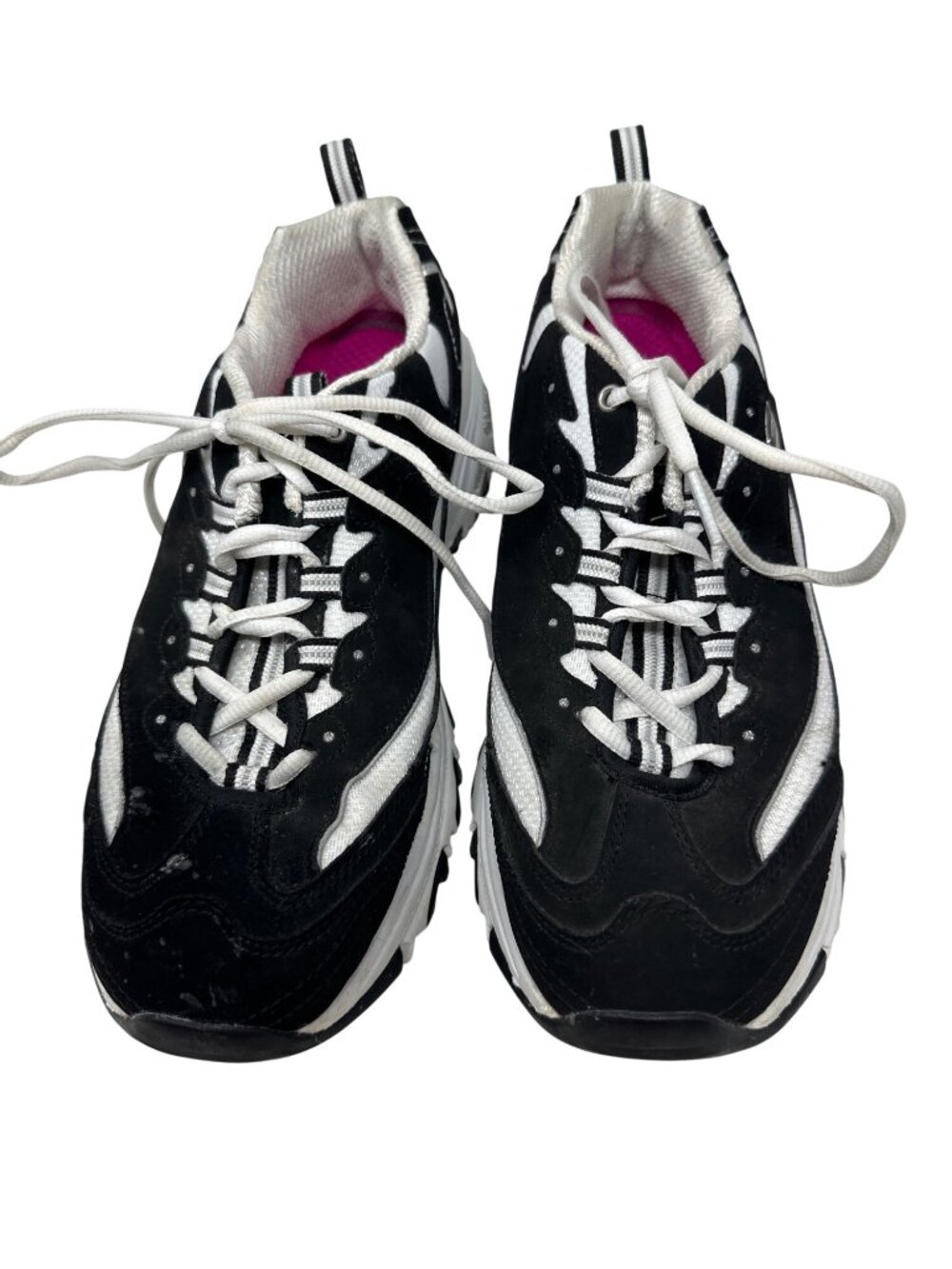 Skechers D'lites Black & White Chunky Sneakers Women's Athletic Shoes Size 11 - Picture 6 of 14